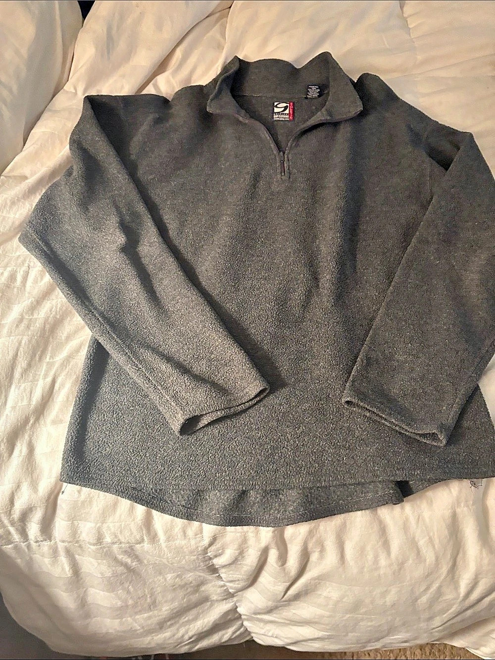 Gap Athletic fleece quarter-zip pullover Gray Fleece Quarter-Zip